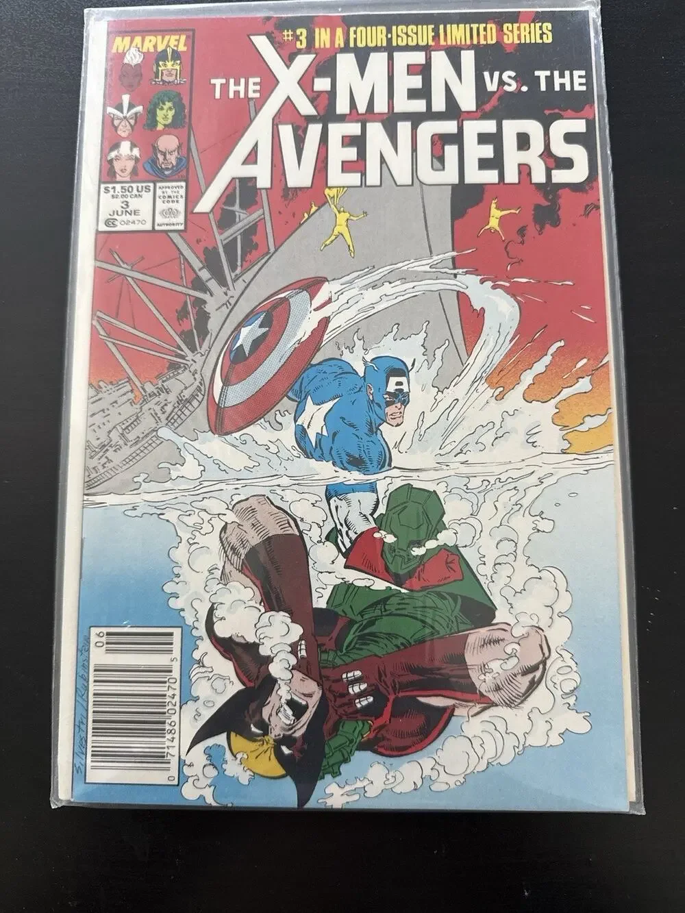 X-Men vs The Avengers #3 1987 Marvel Comic Book Marc Silvestri